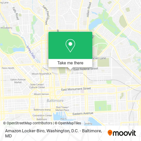 Amazon Locker-Biro map