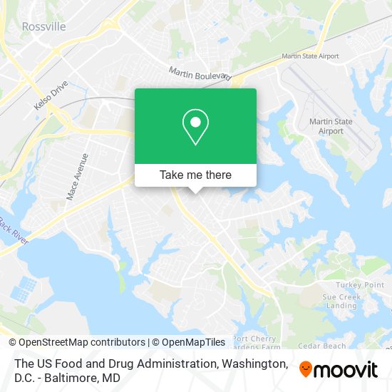 Mapa de The US Food and Drug Administration