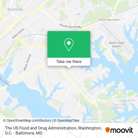 The US Food and Drug Administration map