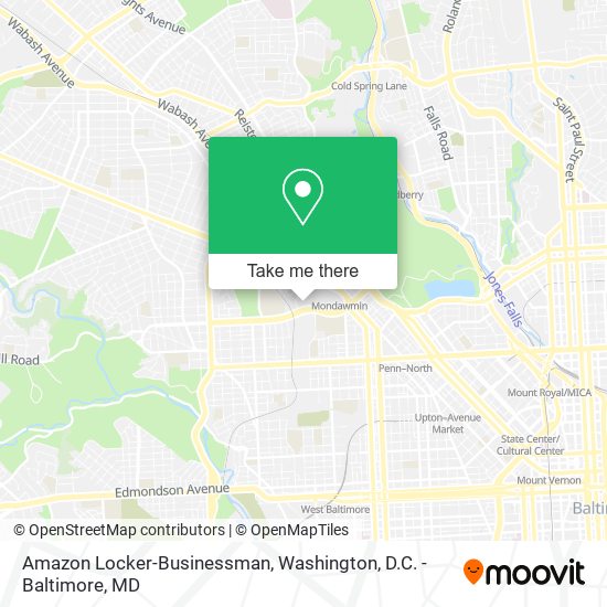 Mapa de Amazon Locker-Businessman