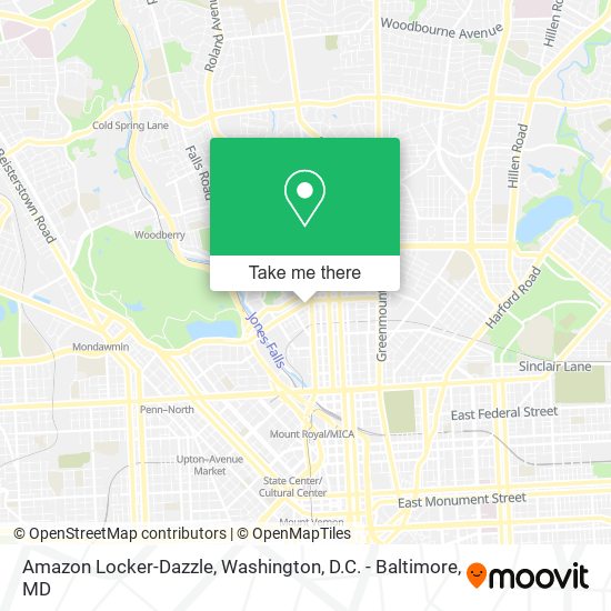 Mapa de Amazon Locker-Dazzle