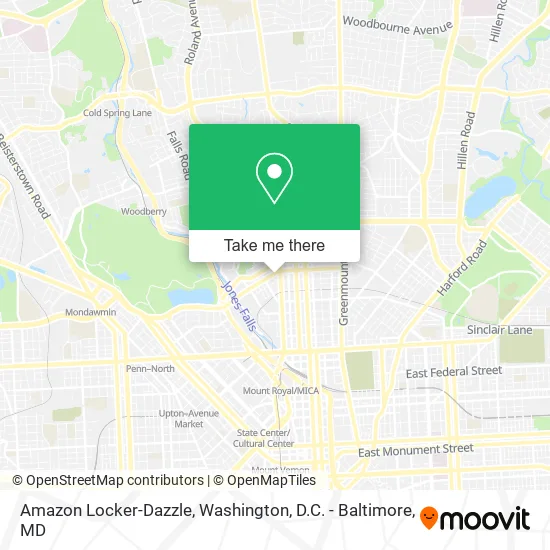 Amazon Locker-Dazzle map