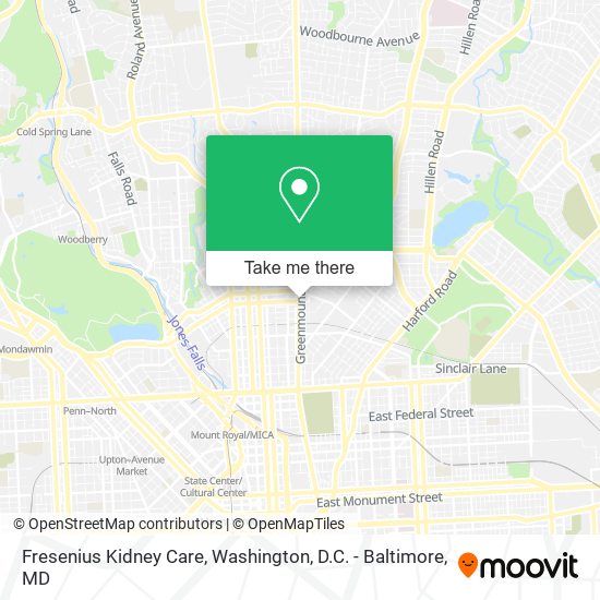 Fresenius Kidney Care map