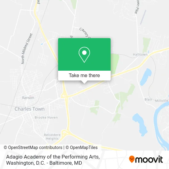 Adagio Academy of the Performing Arts map