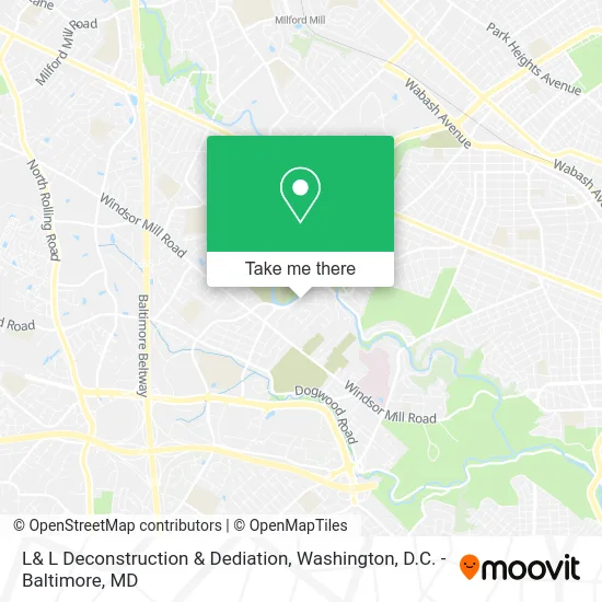 L& L Deconstruction & Dediation map