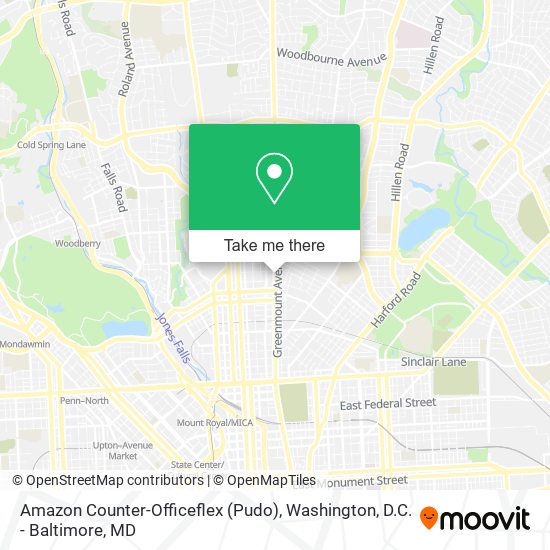 Mapa de Amazon Counter-Officeflex (Pudo)