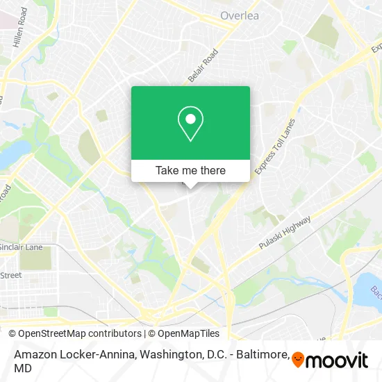 Amazon Locker-Annina map
