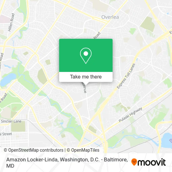 Amazon Locker-Linda map