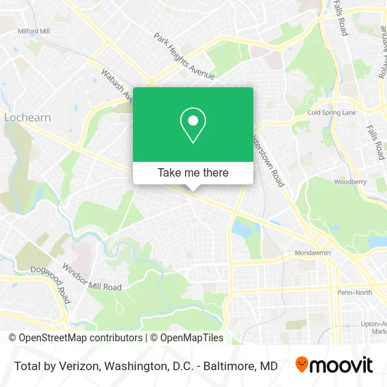 Total by Verizon map