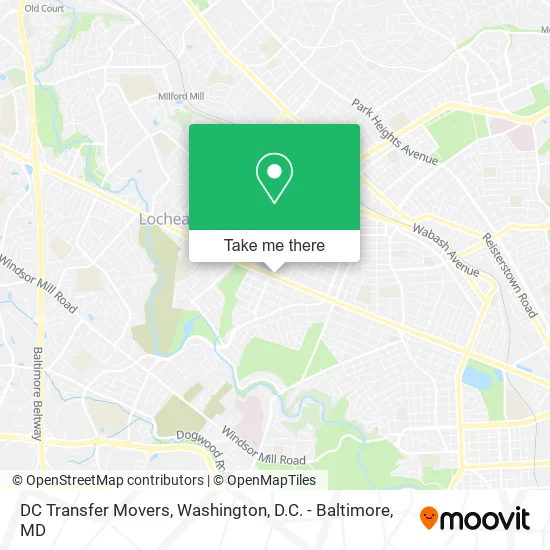 Mapa de DC Transfer Movers