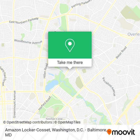 Amazon Locker-Cosset map