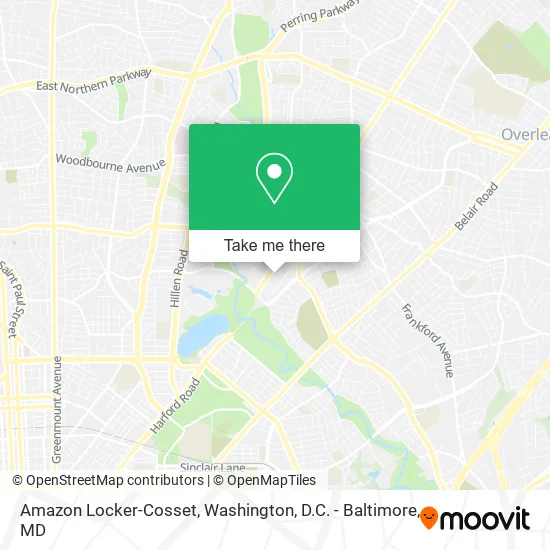Amazon Locker-Cosset map