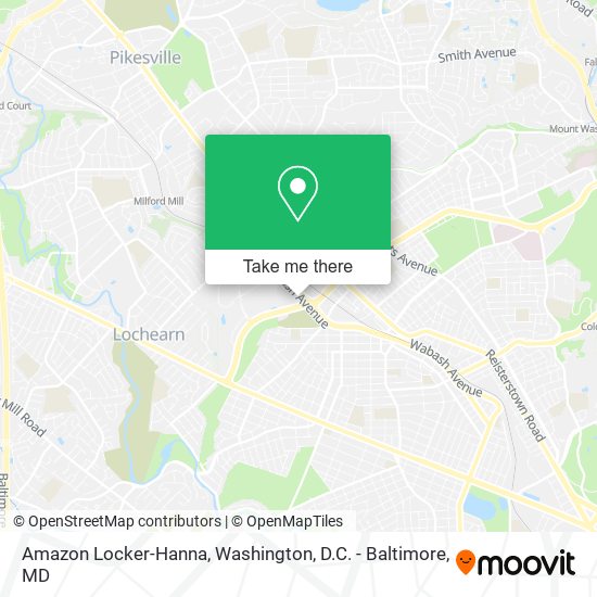 Amazon Locker-Hanna map
