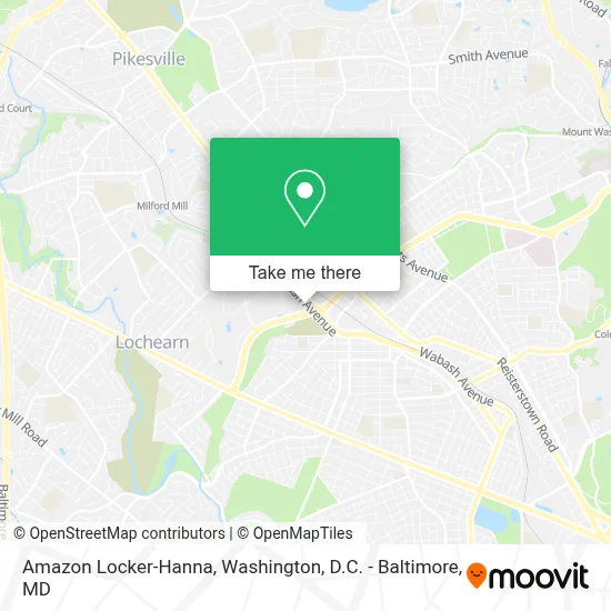 Amazon Locker-Hanna map
