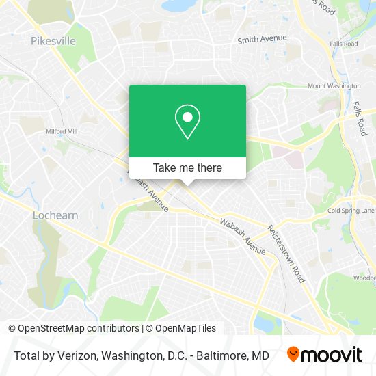 Total by Verizon map