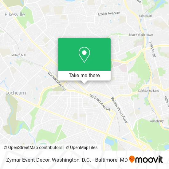 Zymar Event Decor map