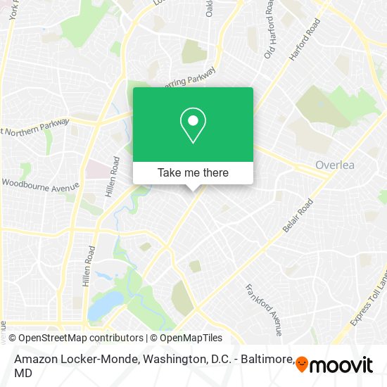 Mapa de Amazon Locker-Monde