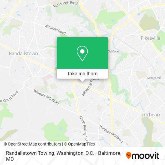 Mapa de Randallstown Towing