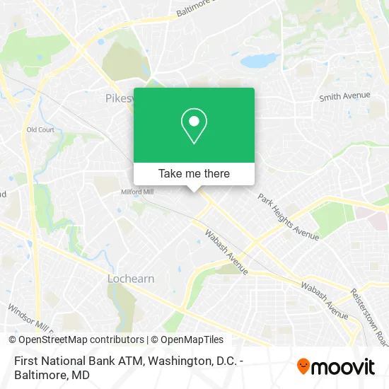 First National Bank ATM map