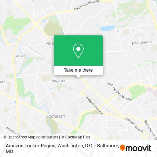 Amazon Locker-Regina map