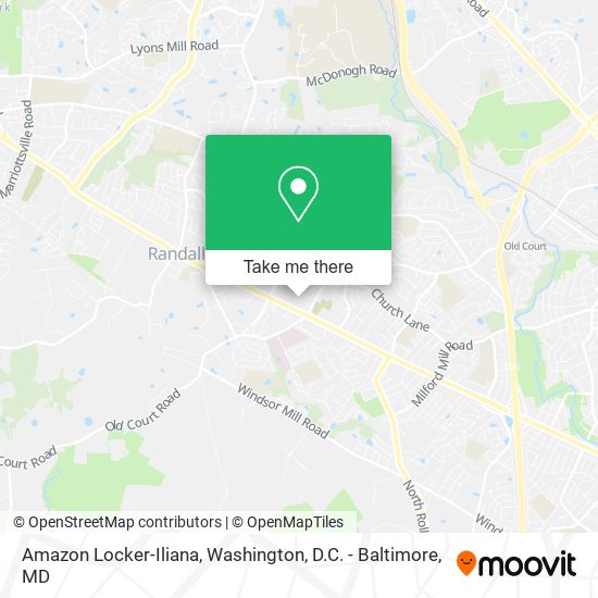 Mapa de Amazon Locker-Iliana