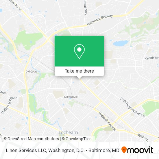 Mapa de Linen Services LLC