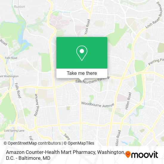 Amazon Counter-Health Mart Pharmacy map