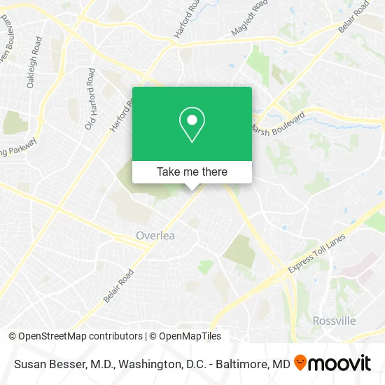 Susan Besser, M.D. map