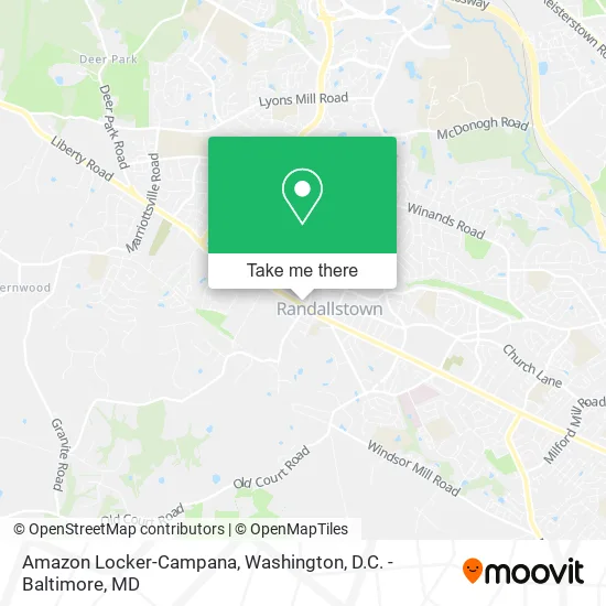 Mapa de Amazon Locker-Campana
