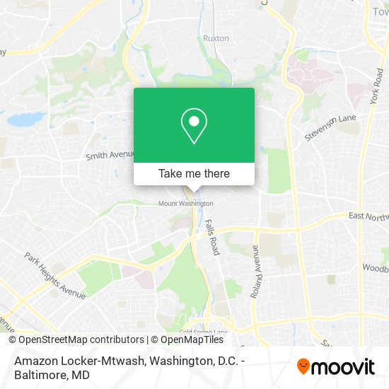 Amazon Locker-Mtwash map