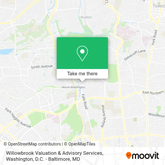 Willowbrook Valuation & Advisory Services map