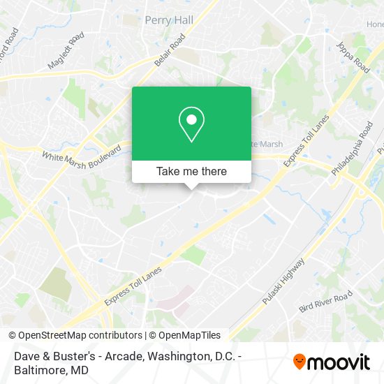 Mapa de Dave & Buster's - Arcade