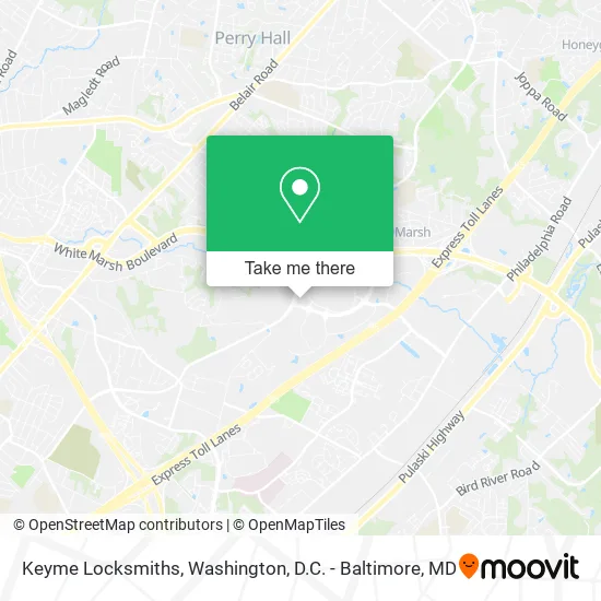 Keyme Locksmiths map