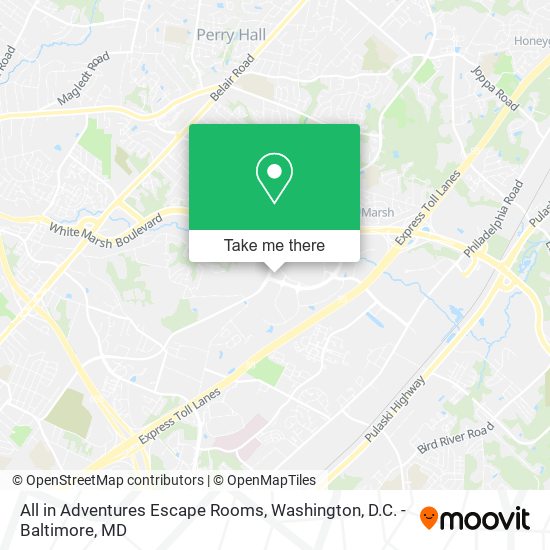 Mapa de All in Adventures Escape Rooms