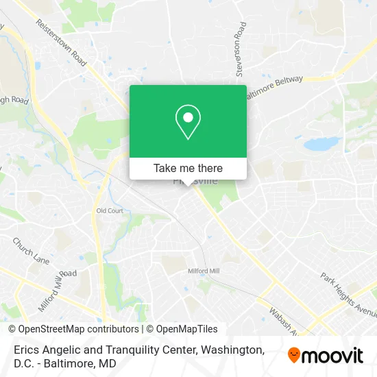 Erics Angelic and Tranquility Center map