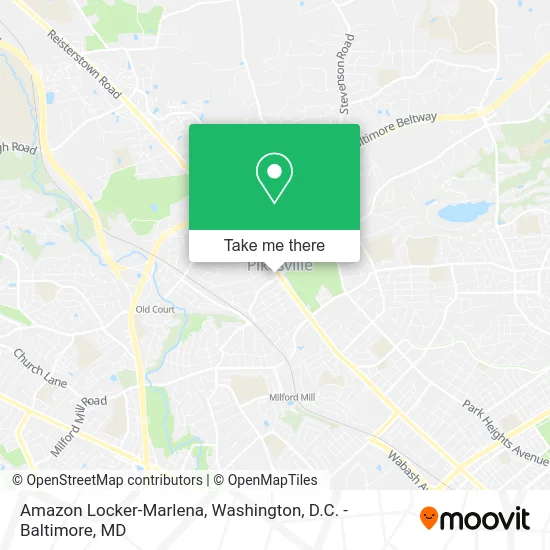 Amazon Locker-Marlena map