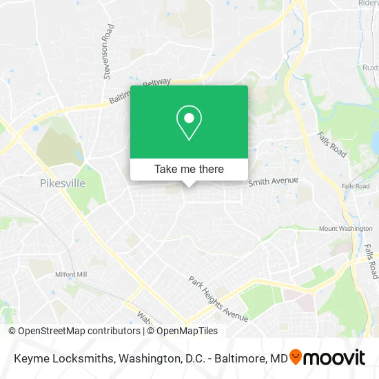 Keyme Locksmiths map