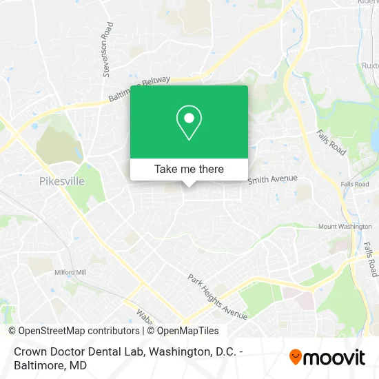 Crown Doctor Dental Lab map