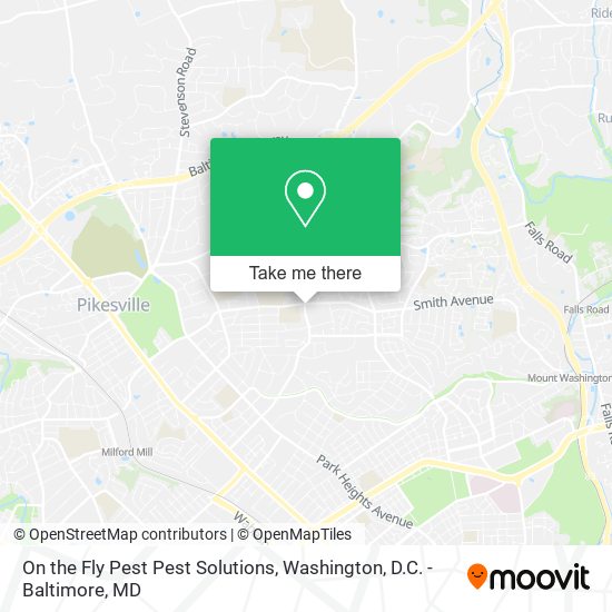 On the Fly Pest Pest Solutions map