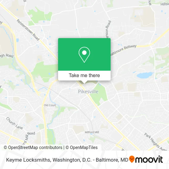 Keyme Locksmiths map