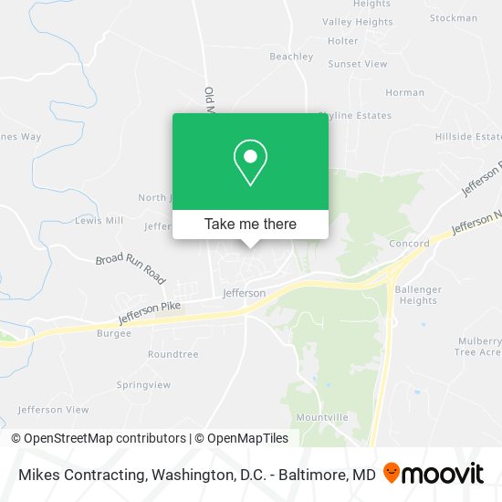 Mikes Contracting map