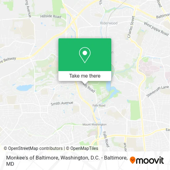 Monkee's of Baltimore map