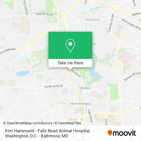 Mapa de Kim Hammond - Falls Road Animal Hospital