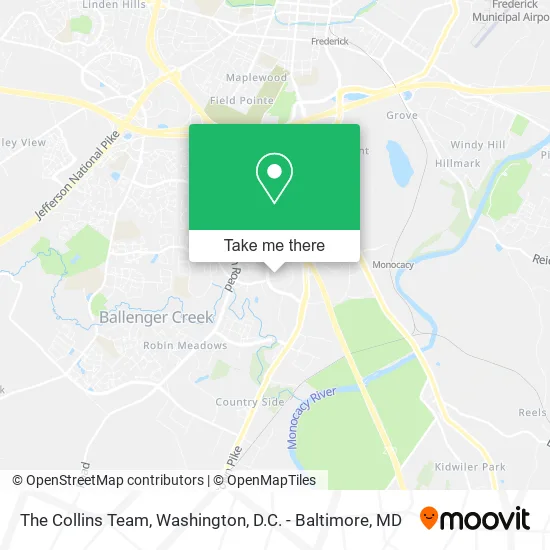 The Collins Team map