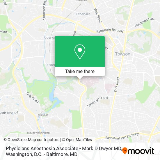 Physicians Anesthesia Associate - Mark D Dwyer MD map