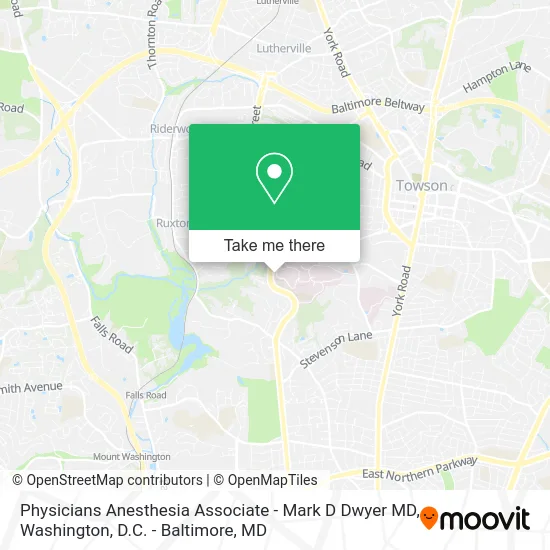 Physicians Anesthesia Associate - Mark D Dwyer MD map