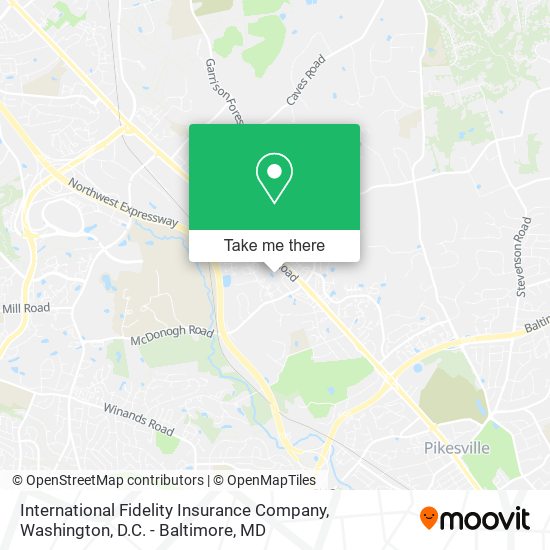 Mapa de International Fidelity Insurance Company