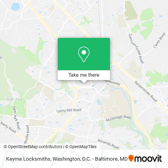 Keyme Locksmiths map