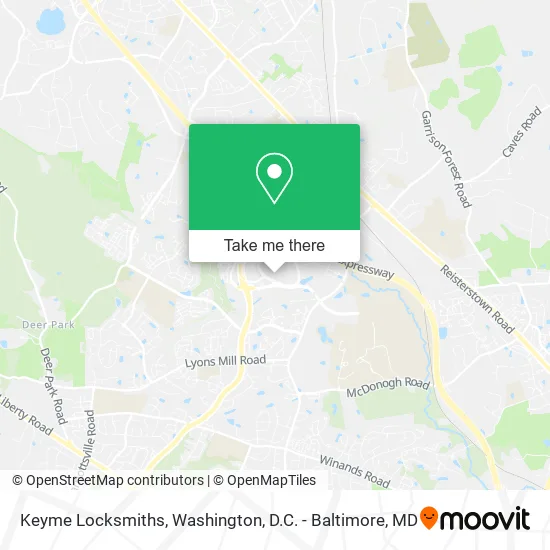 Keyme Locksmiths map