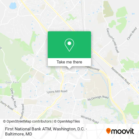 Mapa de First National Bank ATM